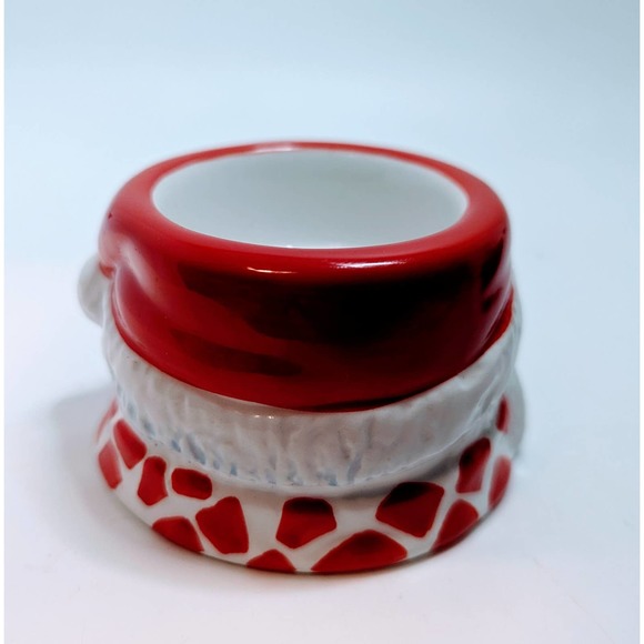 Vintage Ceramic Santa Claus Candle Tealight Holder Home Interiors and Gifts - Picture 2 of 4